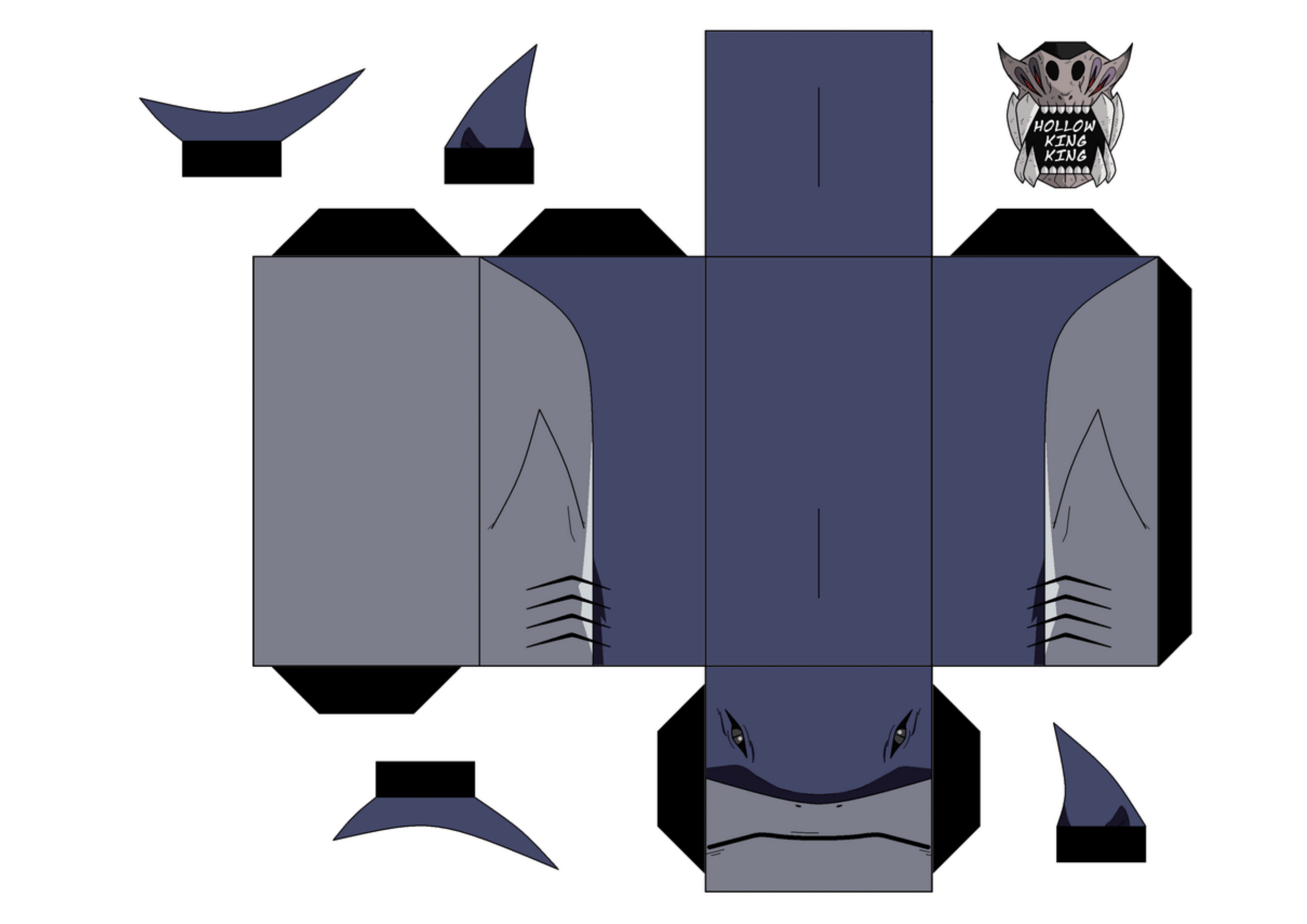 Paper model Shark for gluing 