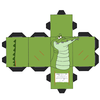 Crocodile Paper Model