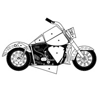 Harley Davidson Paper Model