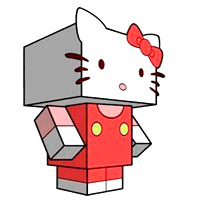 Hello Kitty Paper Model