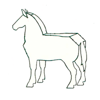 Horse Paper Model