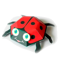 Ladybug Paper Model