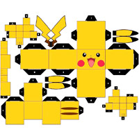 Pikachu Papercraft Model
