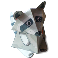 Raccoon Papercraft Model