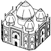Taj Mahal Paper Model