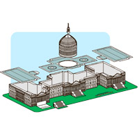 U.S. Capitol Building Paper Model
