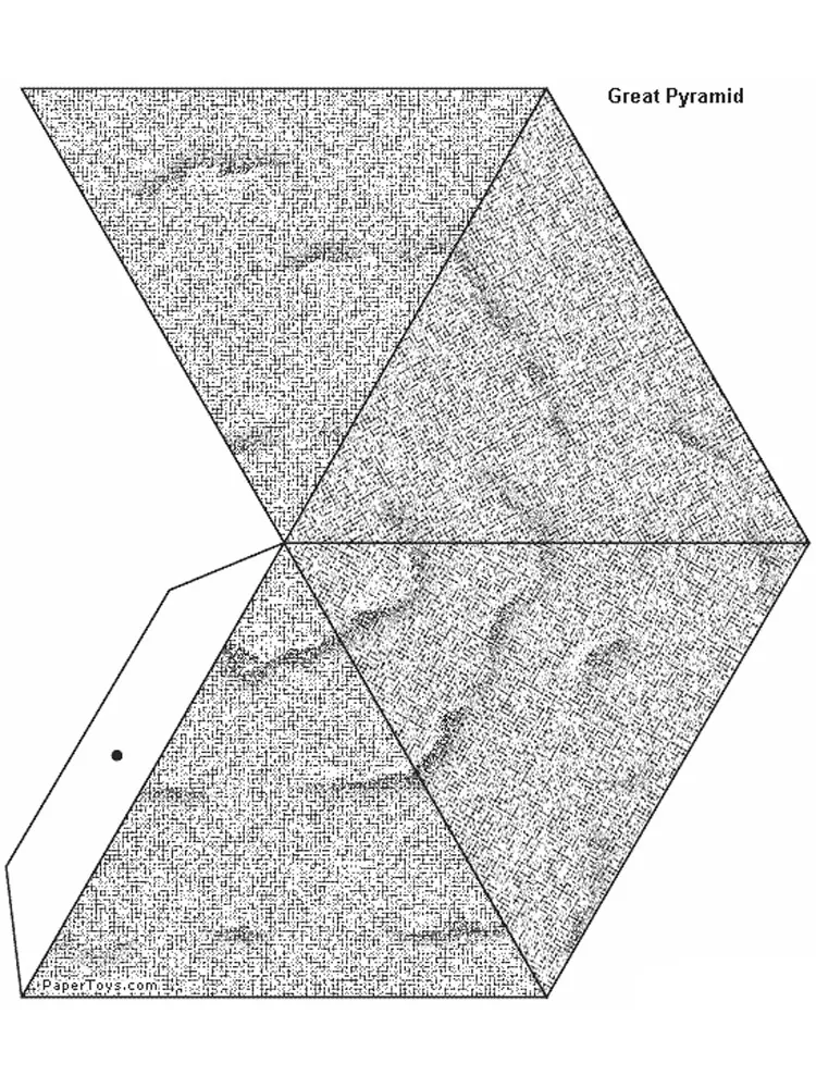 Great Pyramid paper model — printable template