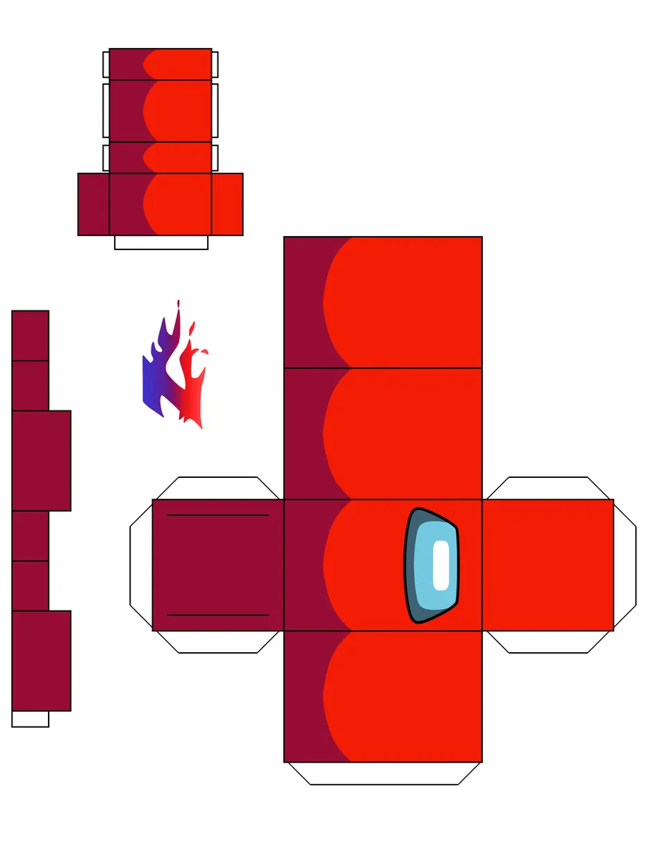 Among Us paper model — printable template