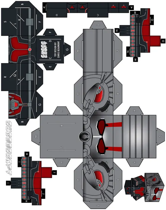 Ant Man paper model template