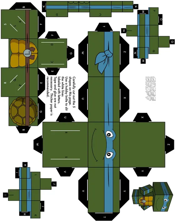Leonardo paper model template