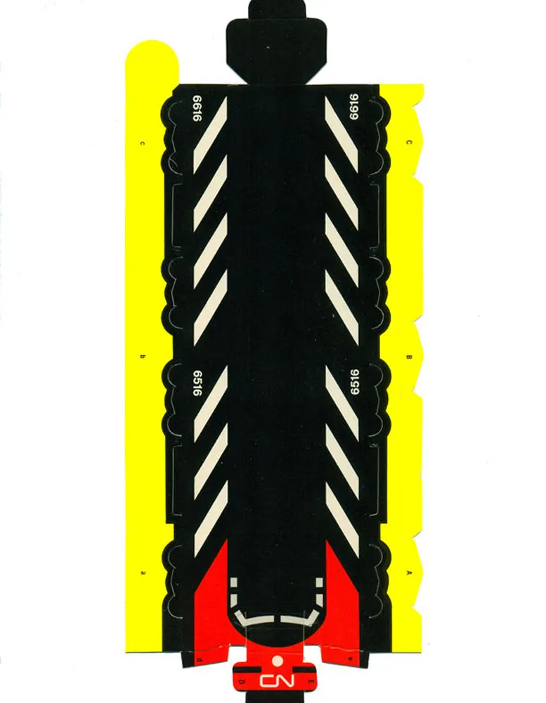 Canadian National Railway Train paper model — printable template