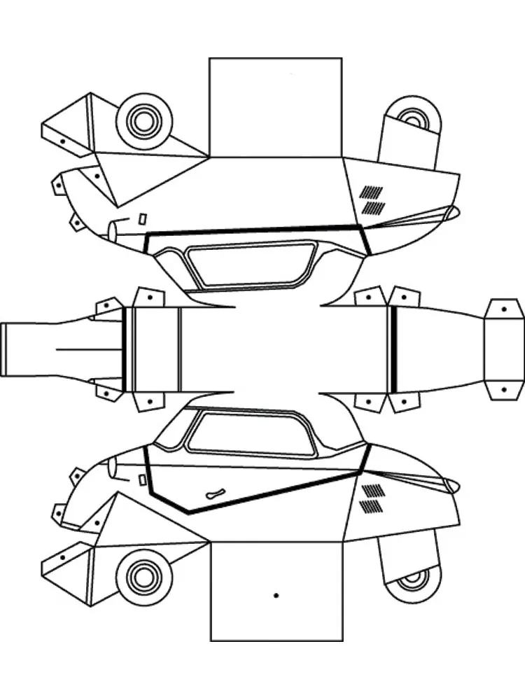 Messerschmitt KR200 paper model — printable template